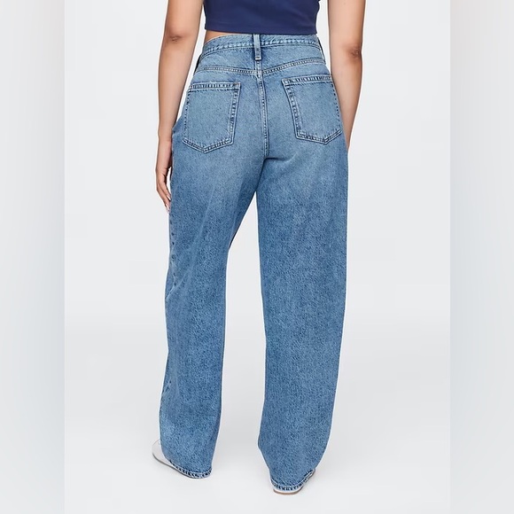 NWT! GAP Light High Rise Crossover Barrel Jeans - Size 30 / 10 🩷 #484783 - Picture 6 of 9